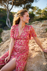 Sunbeam Petals midi-jurk